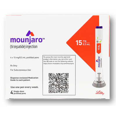 MOUNJARO 15 MG / 0.5 ML ( TIRZEPATIDE ) FOR SUBCUTANEOUS INJECTION 4 PRE-FILLED PENS